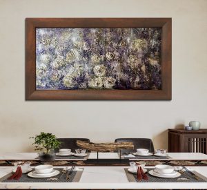 Floral Galaxy-original oil painting on large canvas