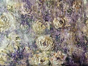 Floral Galaxy-original oil painting on large canvas