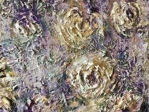 Floral Galaxy-original oil painting on large canvas