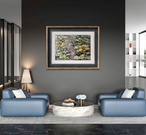 Lillies pond original oil painting on canvas