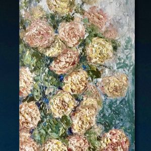 Pink and yellow flowers bouquet