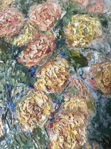 Pink and yellow flowers bouquet 