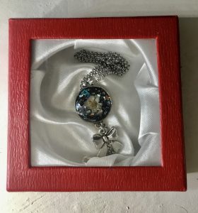 Holographic necklace gift for her