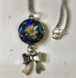 Holographic necklace gift for her