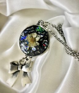 Holographic necklace gift for her