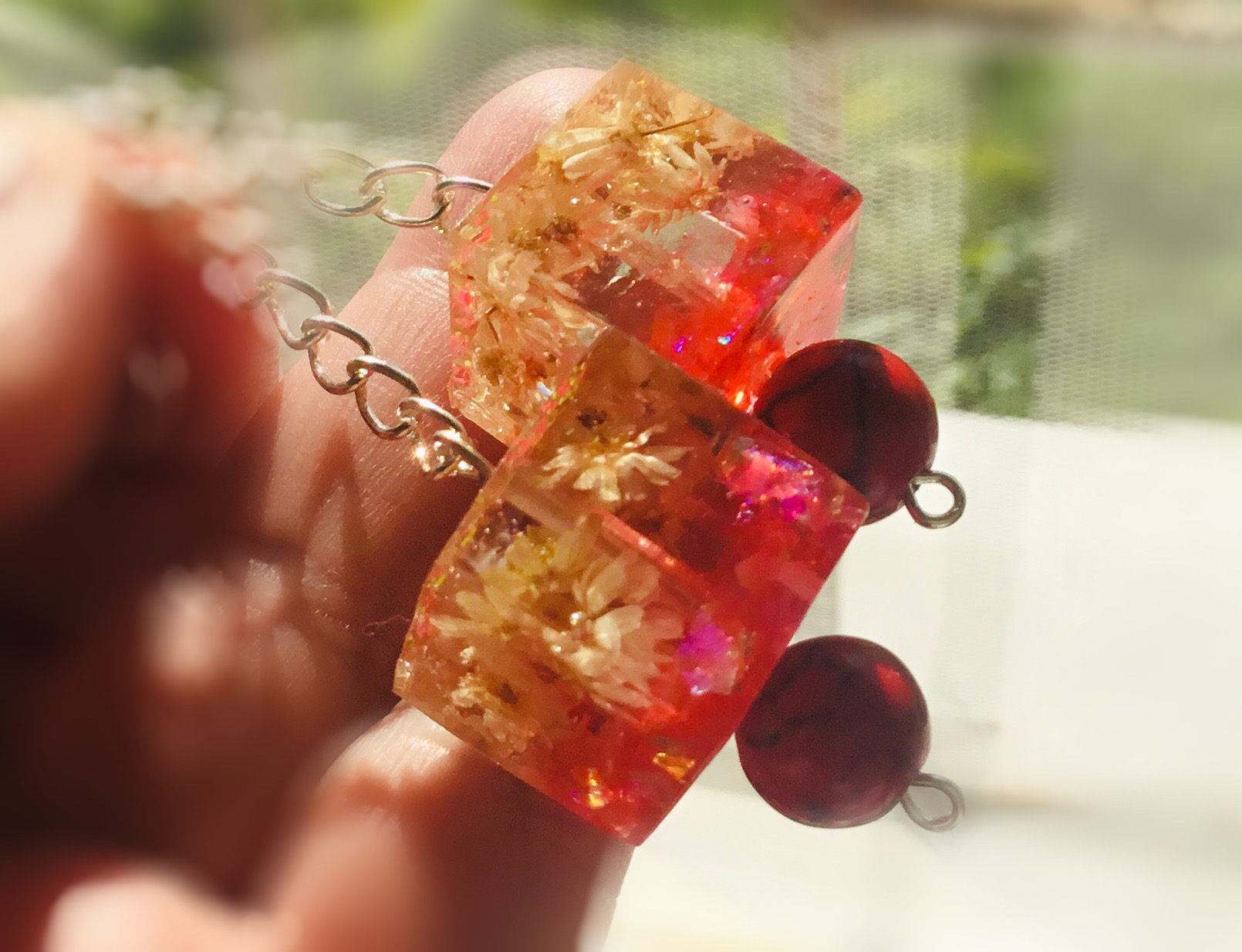Daisy and howlit earrings,handmade women jewellery