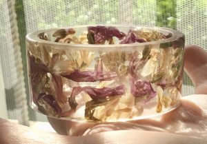 Roses petals bangle, women jewellery gifts