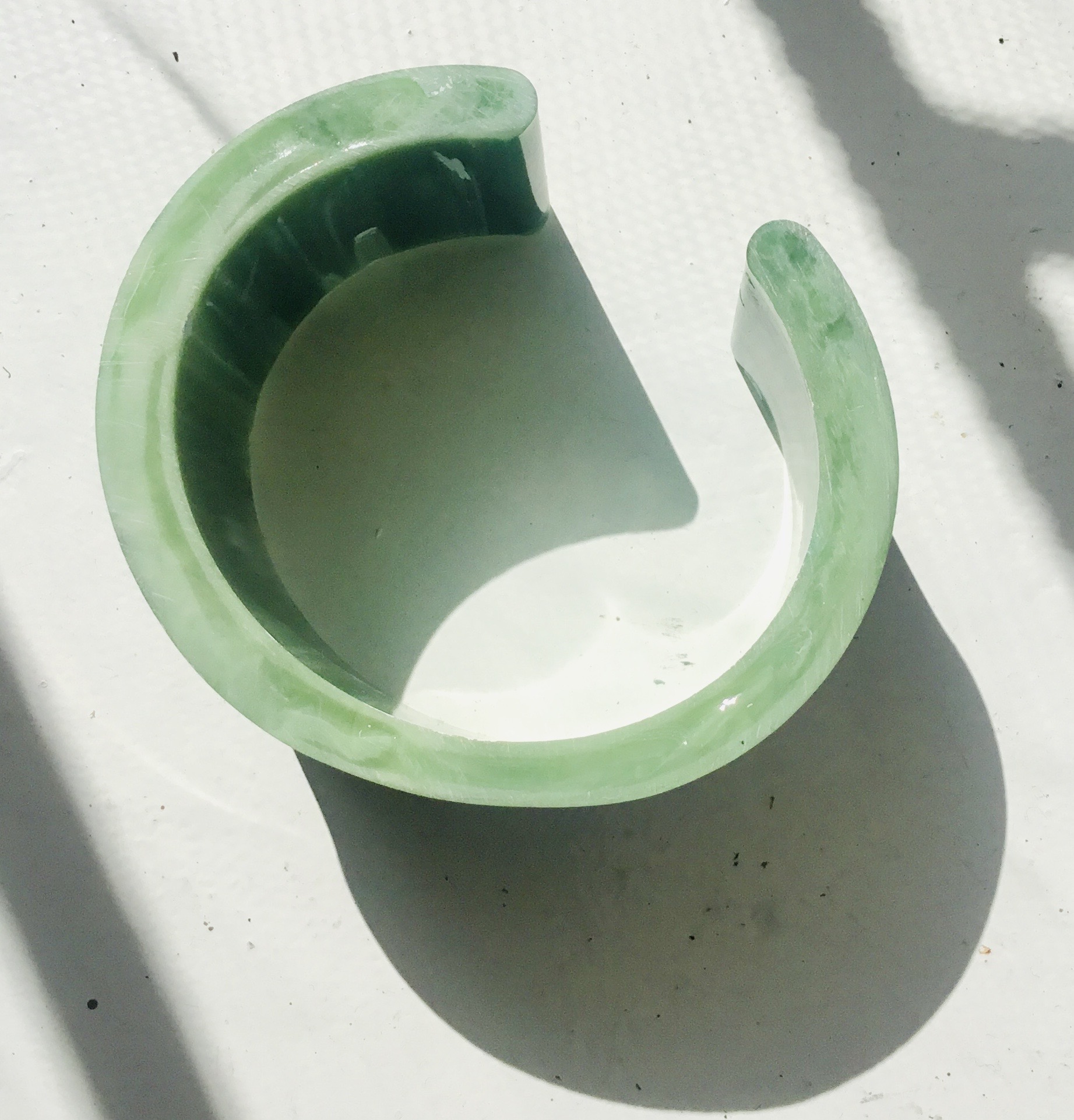 Set of 2 resin cuff bracelets,blue & green bracelets,watercolor effect resin bangles,unique handmade bracelets gifts for her, women jewelry.