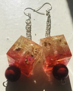 Daisy and howlit earrings,handmade women jewellery 