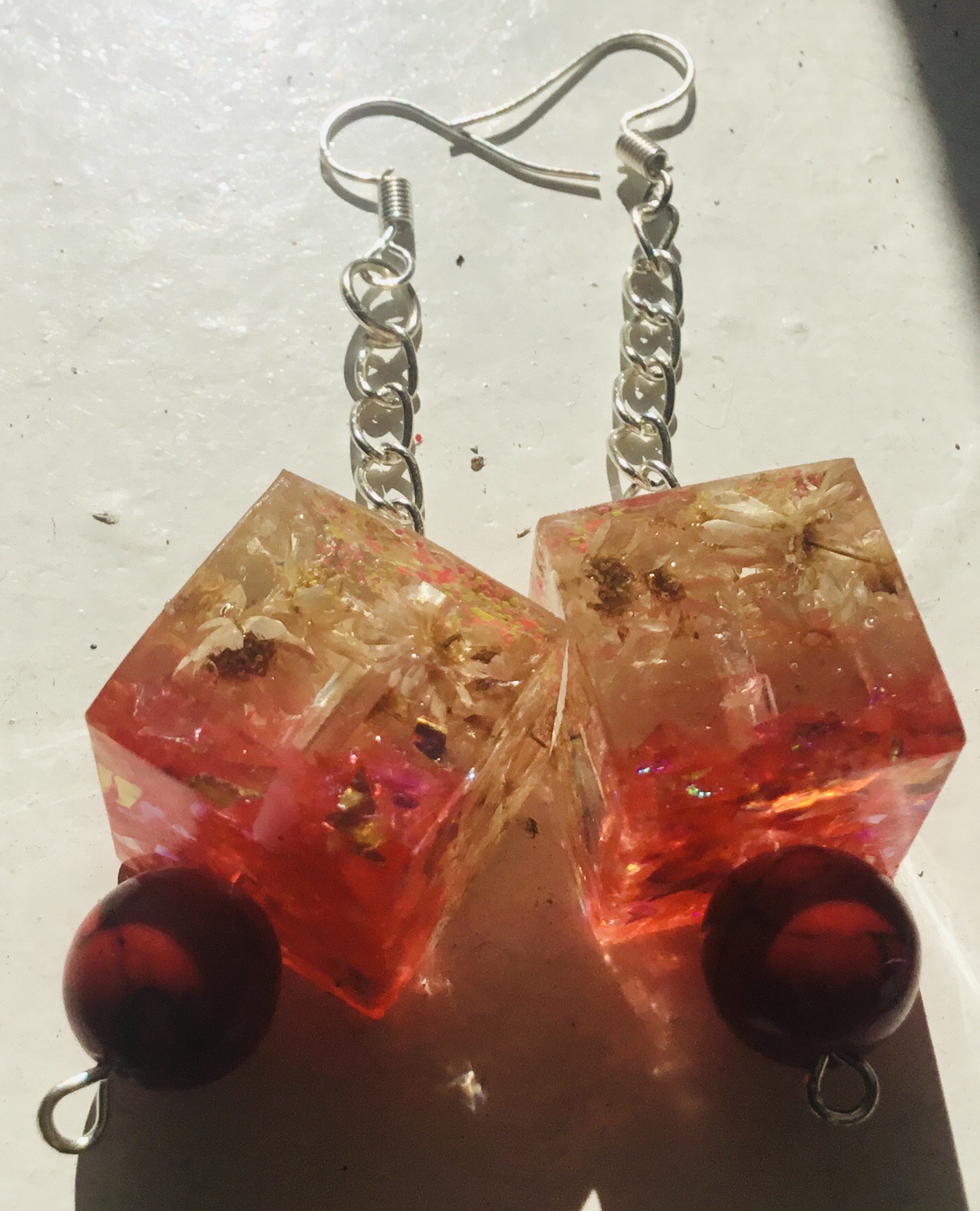 Daisy and howlit earrings,handmade women jewellery