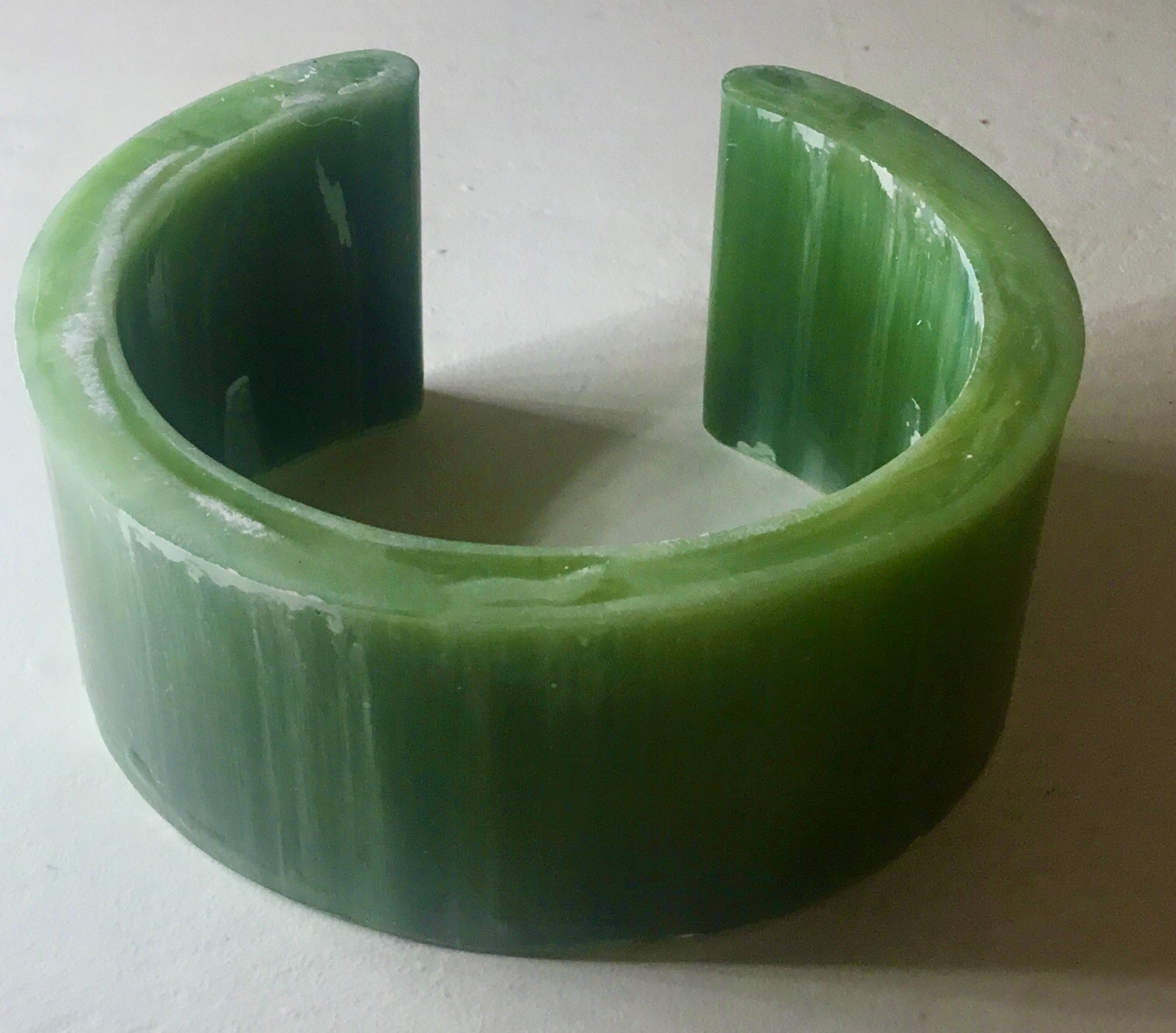 Set of 2 resin cuff bracelets,blue & green bracelets,watercolor effect resin bangles,unique handmade bracelets gifts for her, women jewelry.