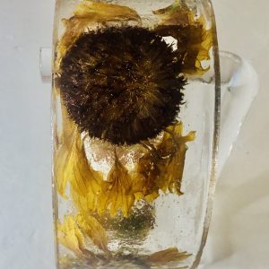 Sunflowers bracelet,resin bangle ,women jewellery