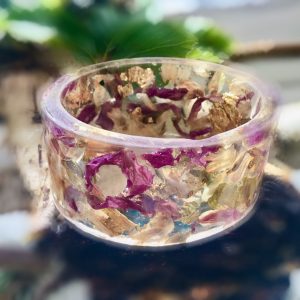 Roses petals bangle, women jewellery gifts