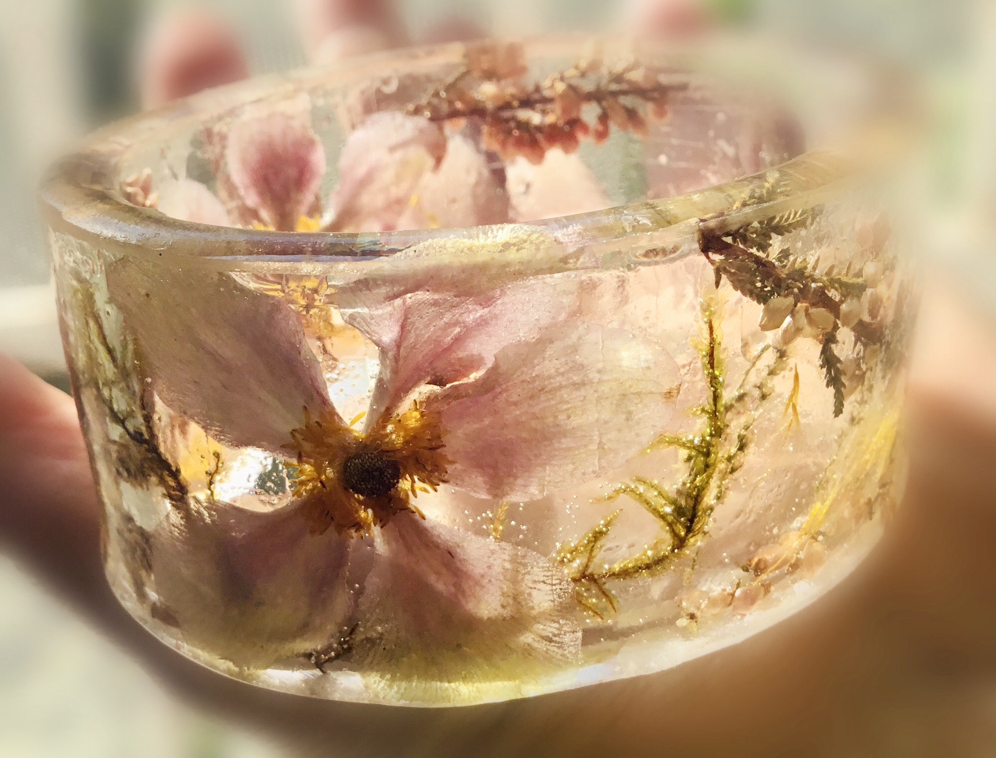 Anemones resin bangle,women jewellery gifts