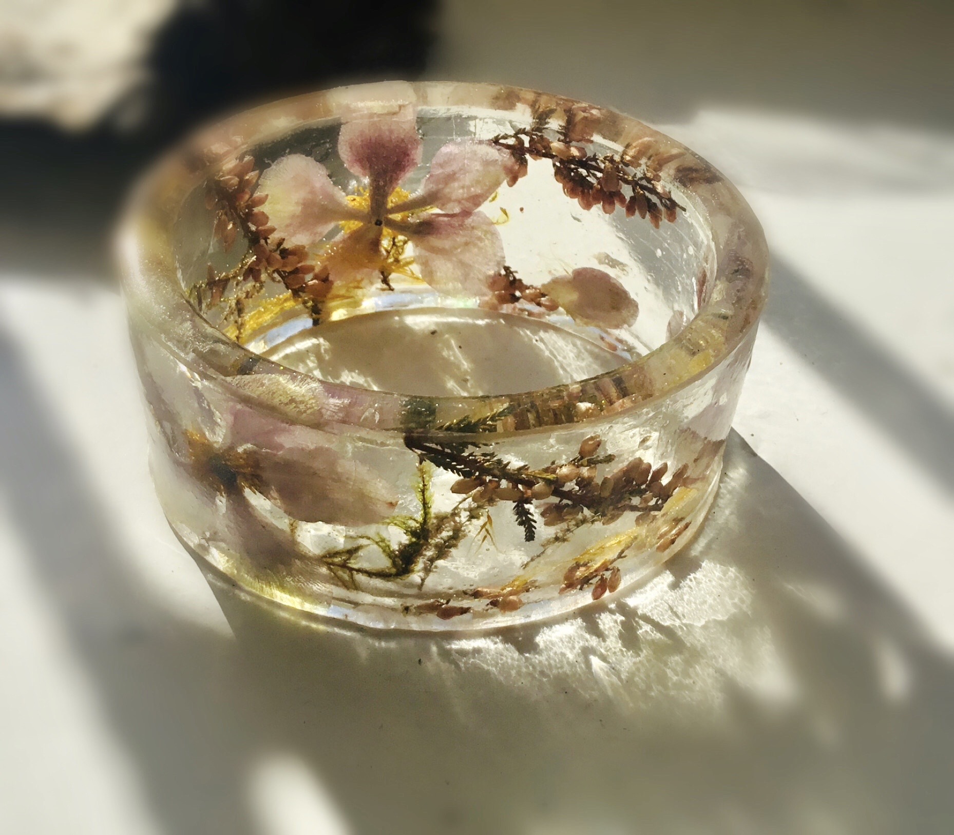 Anemones resin bangle,women jewellery gifts