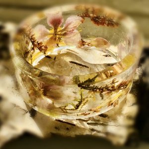 Anemones resin bangle,women jewellery gifts