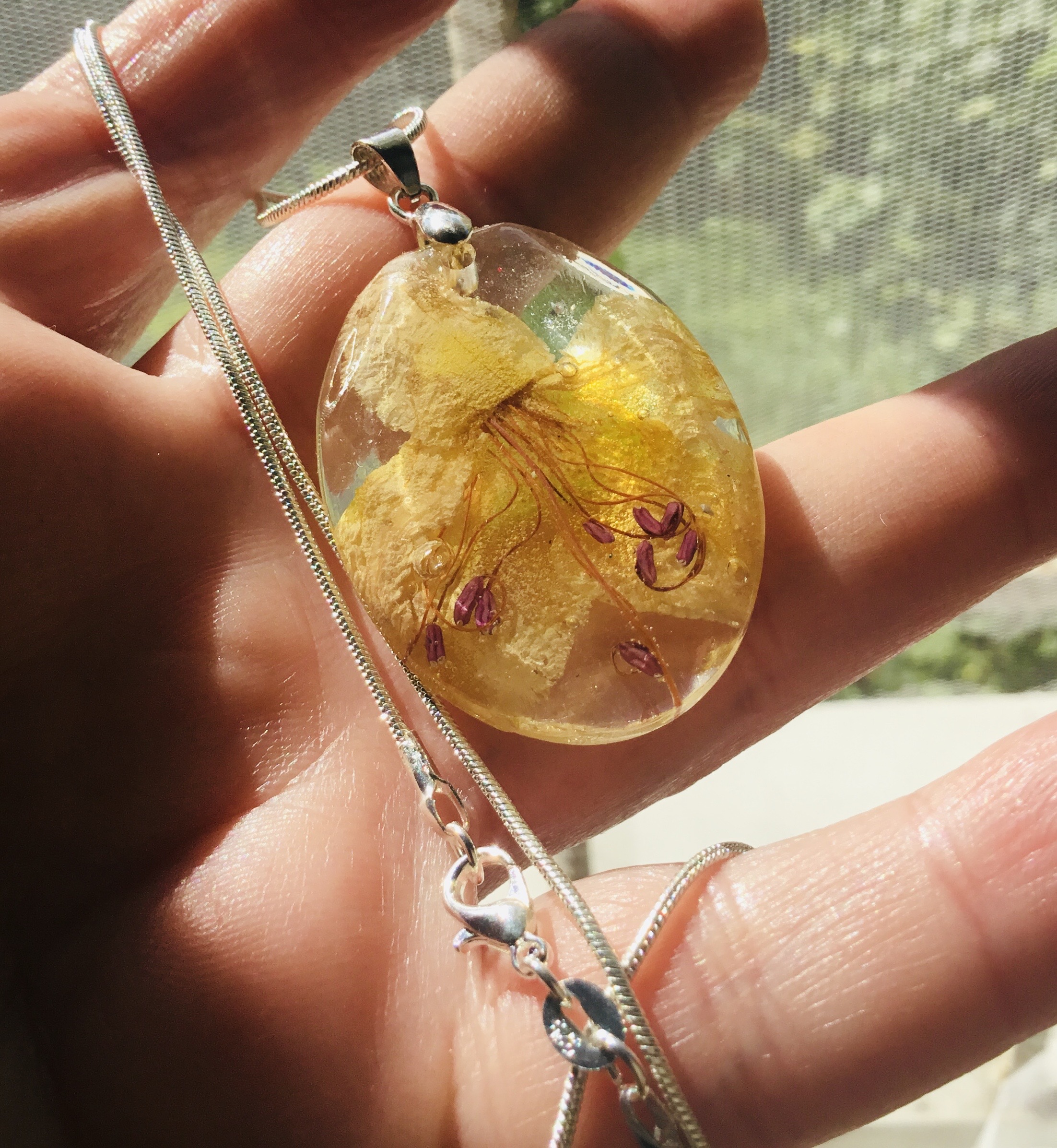 Rhododendron flower necklace,women jewellery gift shop
