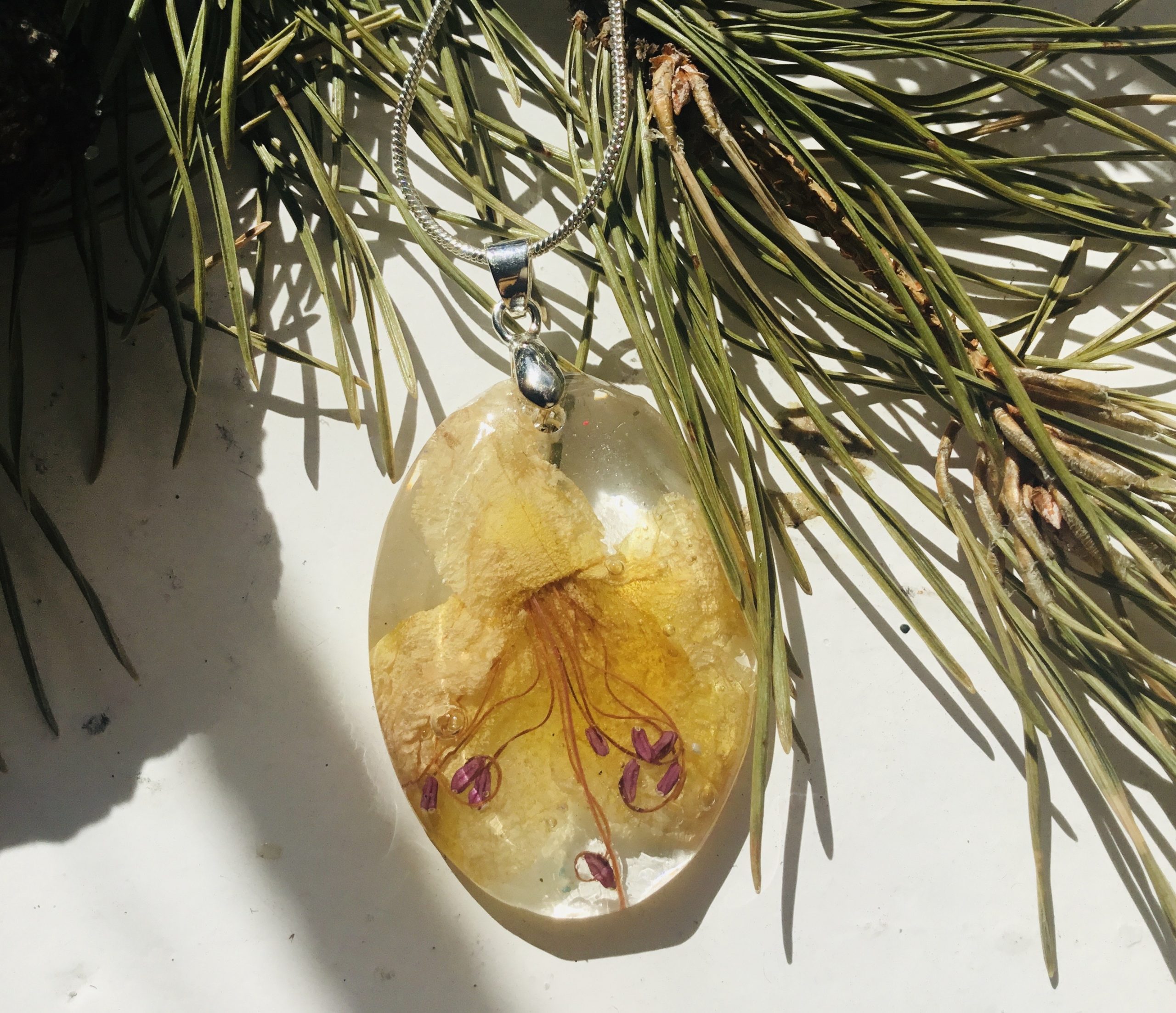 Rhododendron flower necklace,women jewellery gift shop