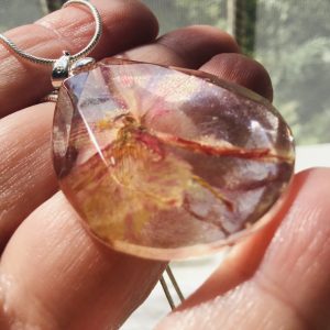 Real dry Orchid flower necklace for sale online