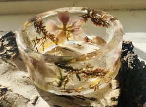 Anemones resin bangle,women jewellery gifts