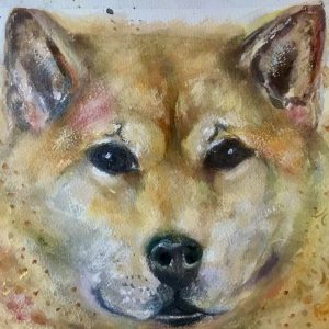 Shiba Inu painting Shiba Inu painting