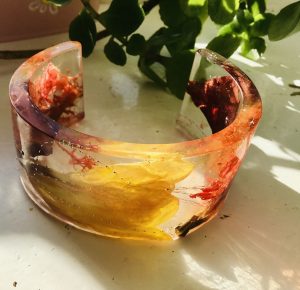 Yellow tulips bangle