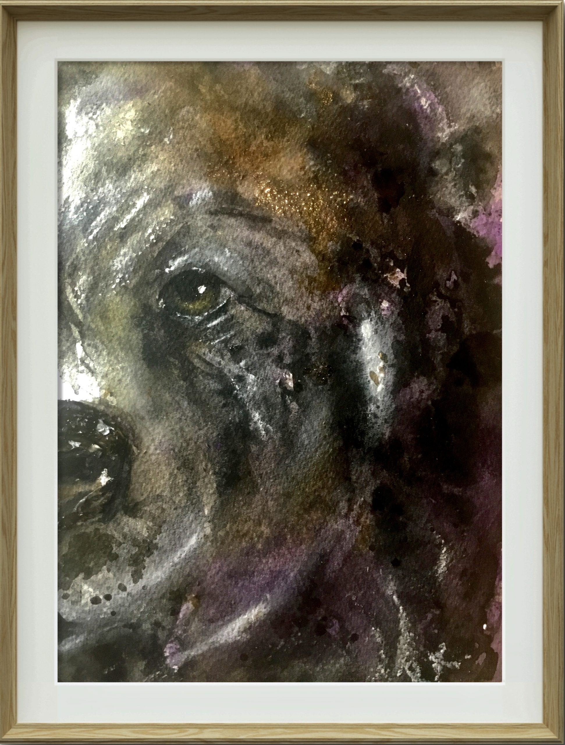 Bear dyptich original watercolor