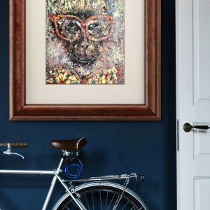 Monkey in glasses painting