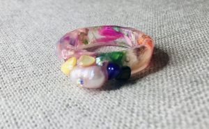 Set of 2 real flower bangles