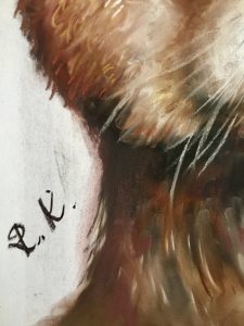 Red panda painting 