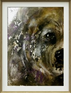 Bear dyptich original watercolor