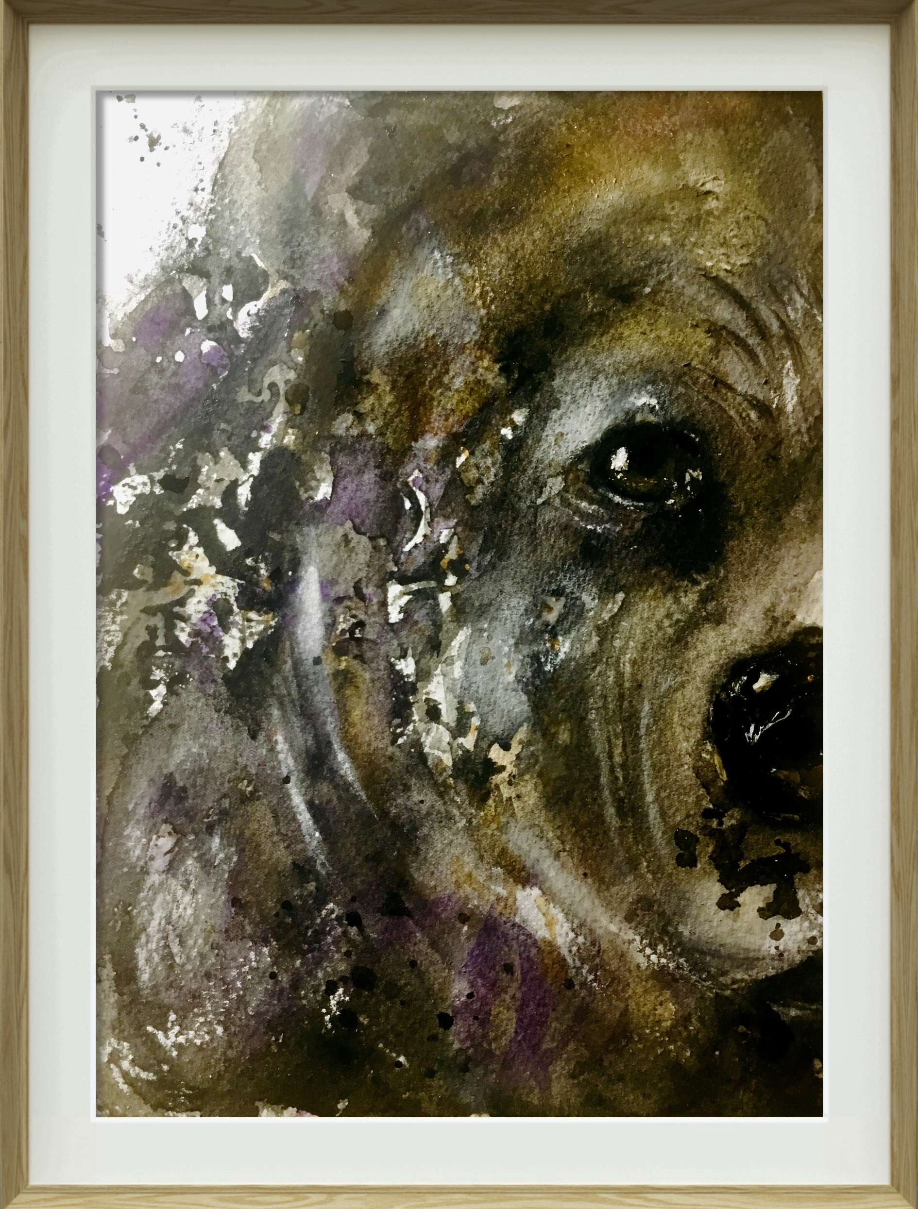 Bear dyptich original watercolor