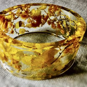 Yellow baby breath bangle