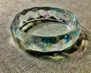 Transparent fish bangle