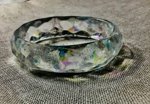 Transparent fish bangle