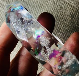 Transparent fish bangle