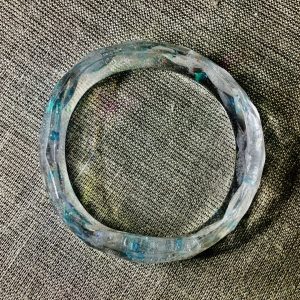 Transparent fish bangle