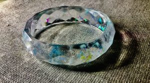Transparent fish bangle