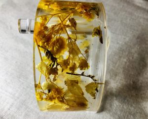 Yellow baby breath bangle
