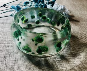 Blue baby breath bangle