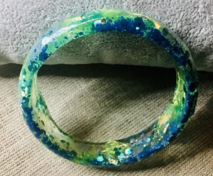 Colourful fish bangle