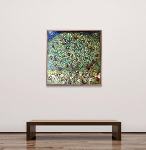 Apple tree original oil painting 