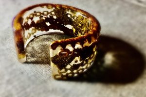 Golden chains cuff bangle,handmade resin jewelry gifts