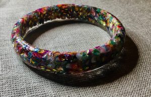 Colourful glitter bangle,handmade jewellery gifts