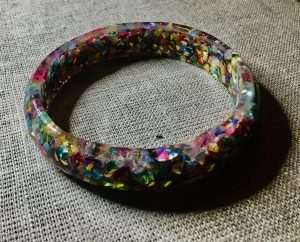 Colourful glitter bangle,handmade jewellery gifts