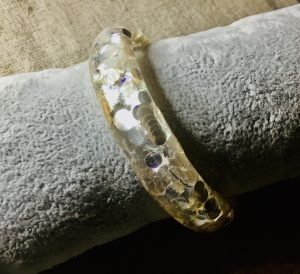 Silver dots bangle,habdmade women jewellery 