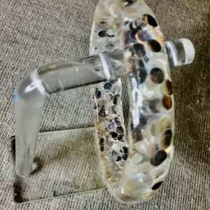 Silver dots bangle,habdmade women jewellery