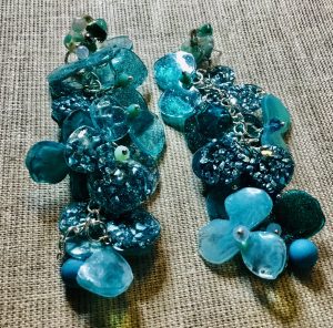 Turquoise fantasy earrings 