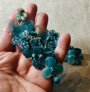 Turquoise fantasy earrings 