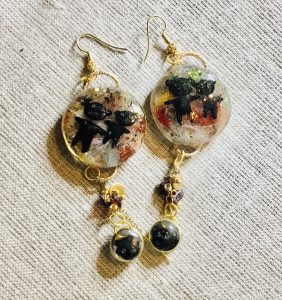 Teddy bear earrings,unique handmade jewelry gifts